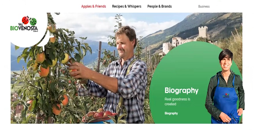 Приклад простежуваності органічної продукції. Фото з сайту італійського органічного кооперативу Biovenosta